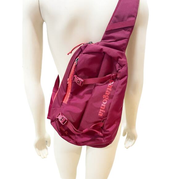 Patagonia Atom Sling Bag 8L Burgundy Red Backpack Bag - Picture 4 of 6